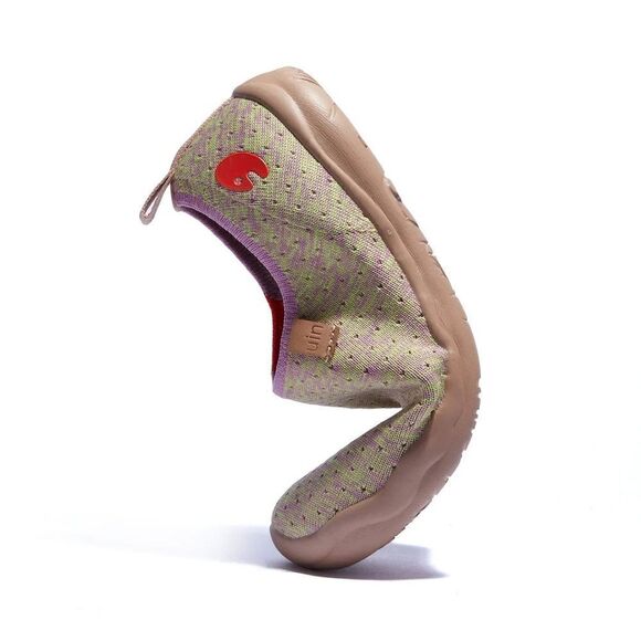 UIN Women's Walking Shoes Slip On Loafers Sneaker(Toledo 1- Raspberry Matcha) - Picture 6 of 7